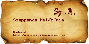 Szappanos Melánia névjegykártya